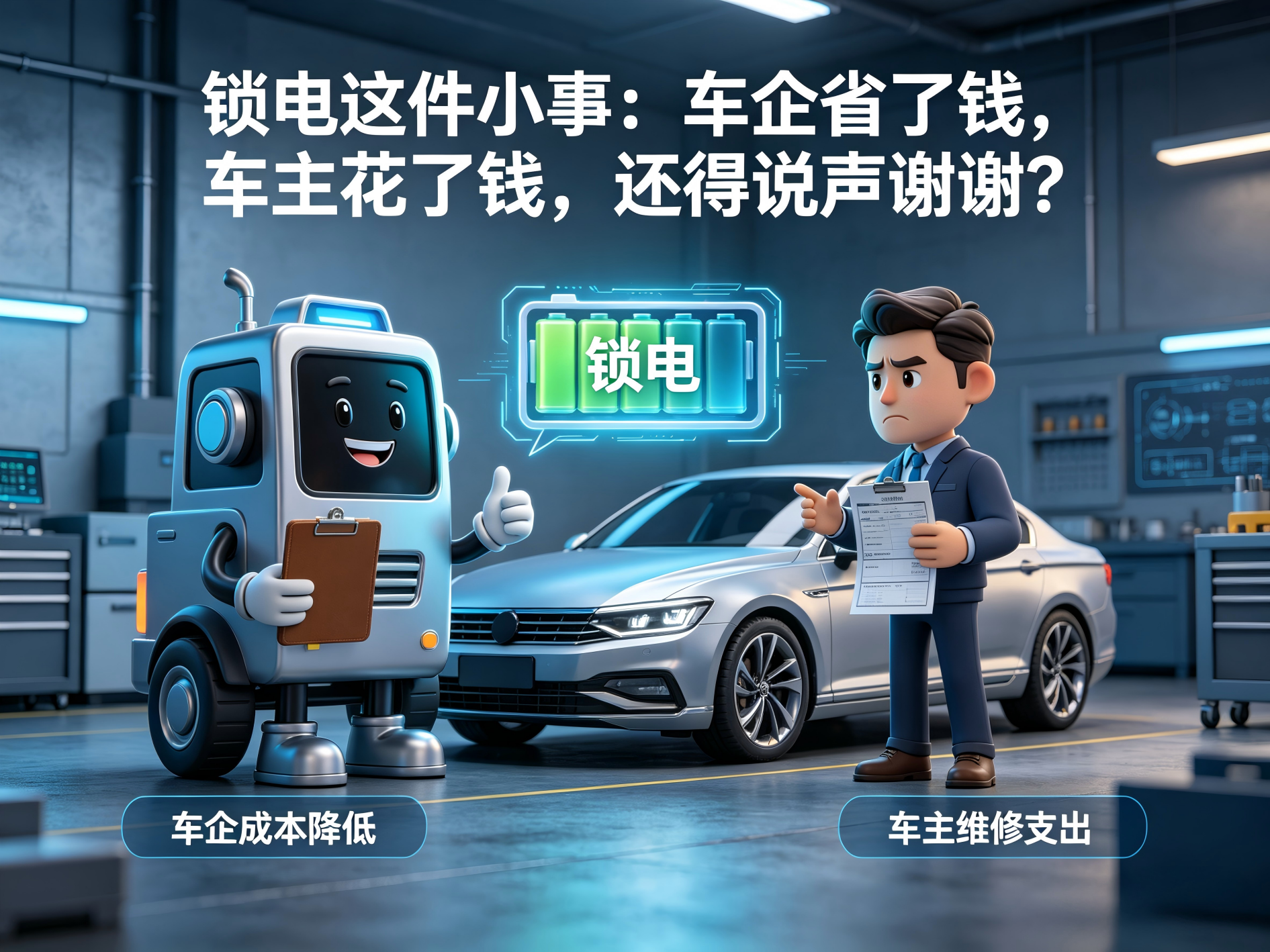 锁电这件小事：车企省了钱，车主花了钱，还得说声谢谢？