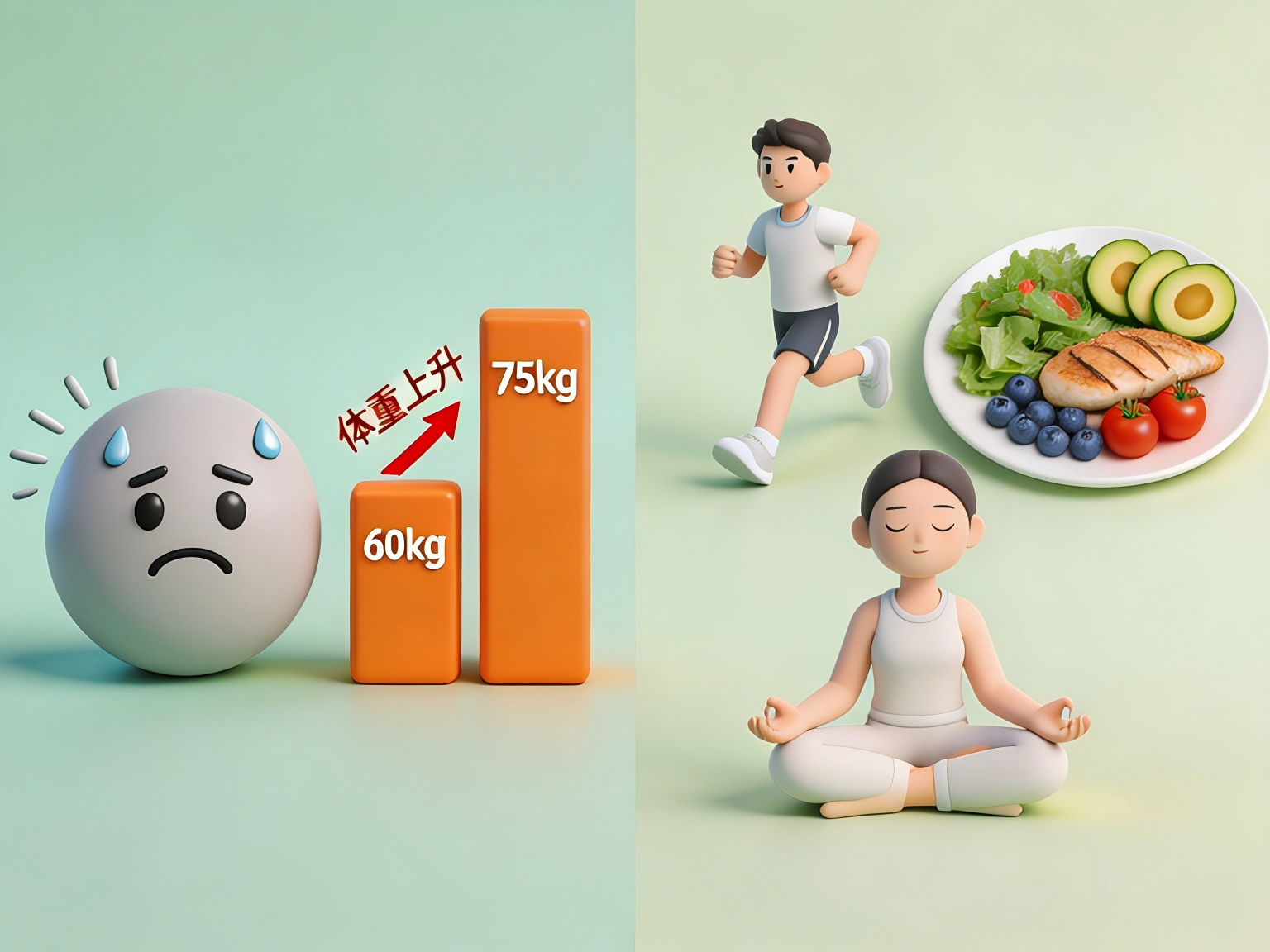 压力越大越胖？别怪压力，怪你自己
