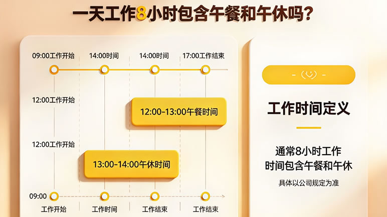 一天工作8小时，到底包不包含午餐和午休？