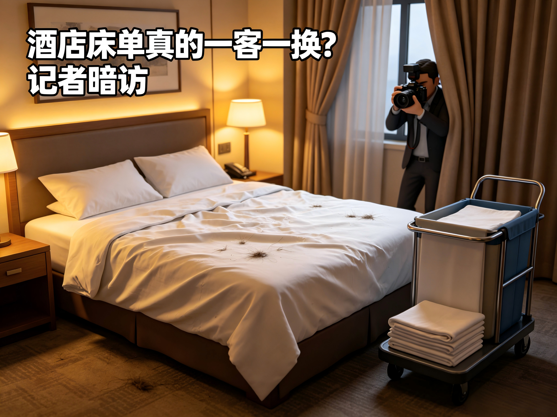 酒店床单真的一客一换？记者暗访揭露行业潜规则