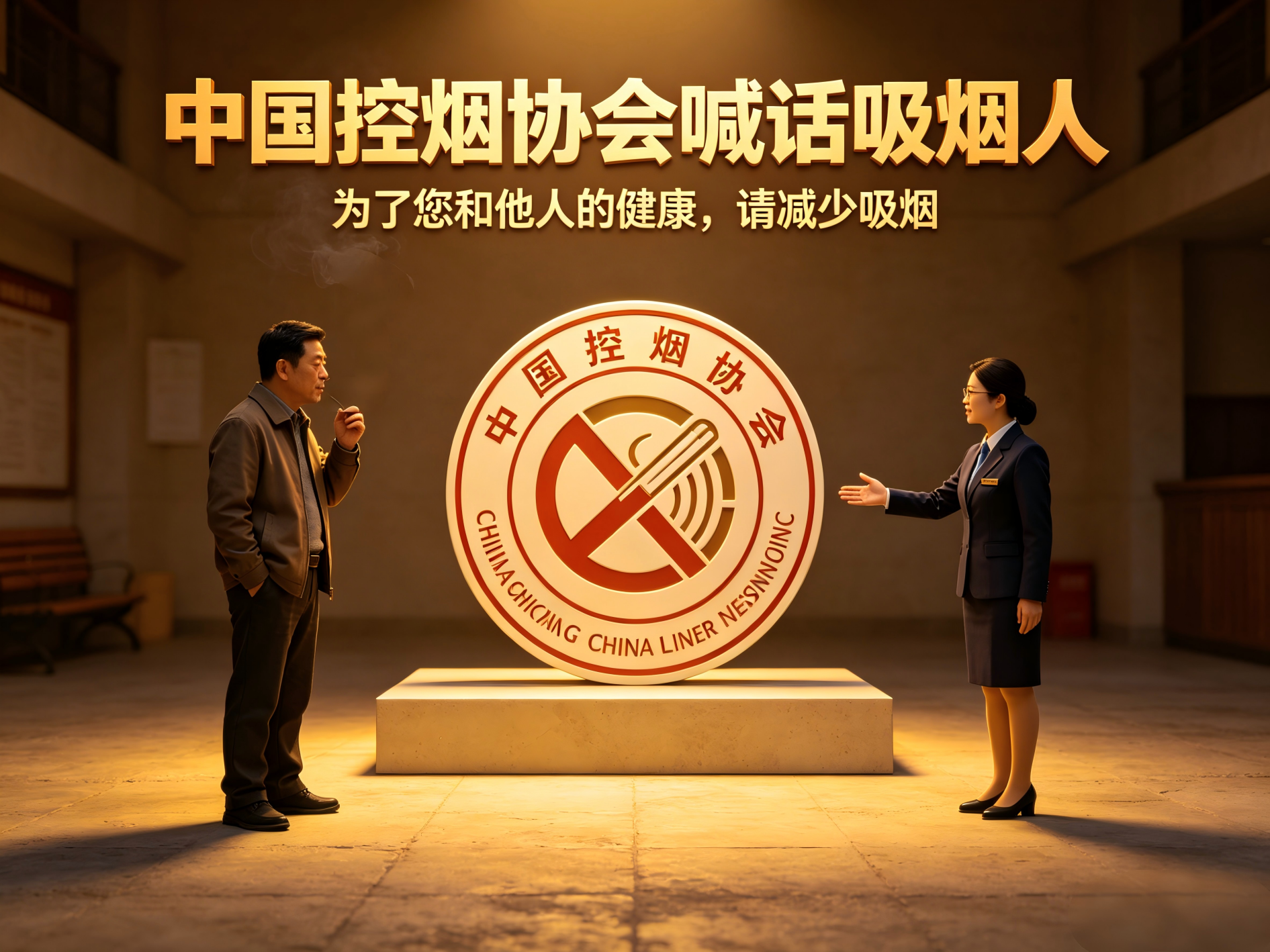 中国控烟协会公开喊话吸烟人群：为了你和家人的健康，请放下手中的香烟