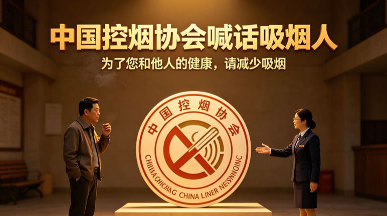 中国控烟协会公开喊话吸烟人群：为了你和家人的健康，请放下手中的香烟