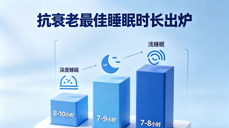 抗衰老最佳睡眠时长出炉：研究发现每晚7-8小时睡眠最有效延缓细胞衰老