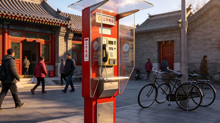 北京街头，那些沉默的公共电话亭