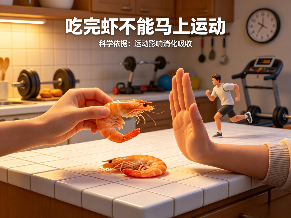 吃完虾别急着运动！看完这篇文章你就懂了