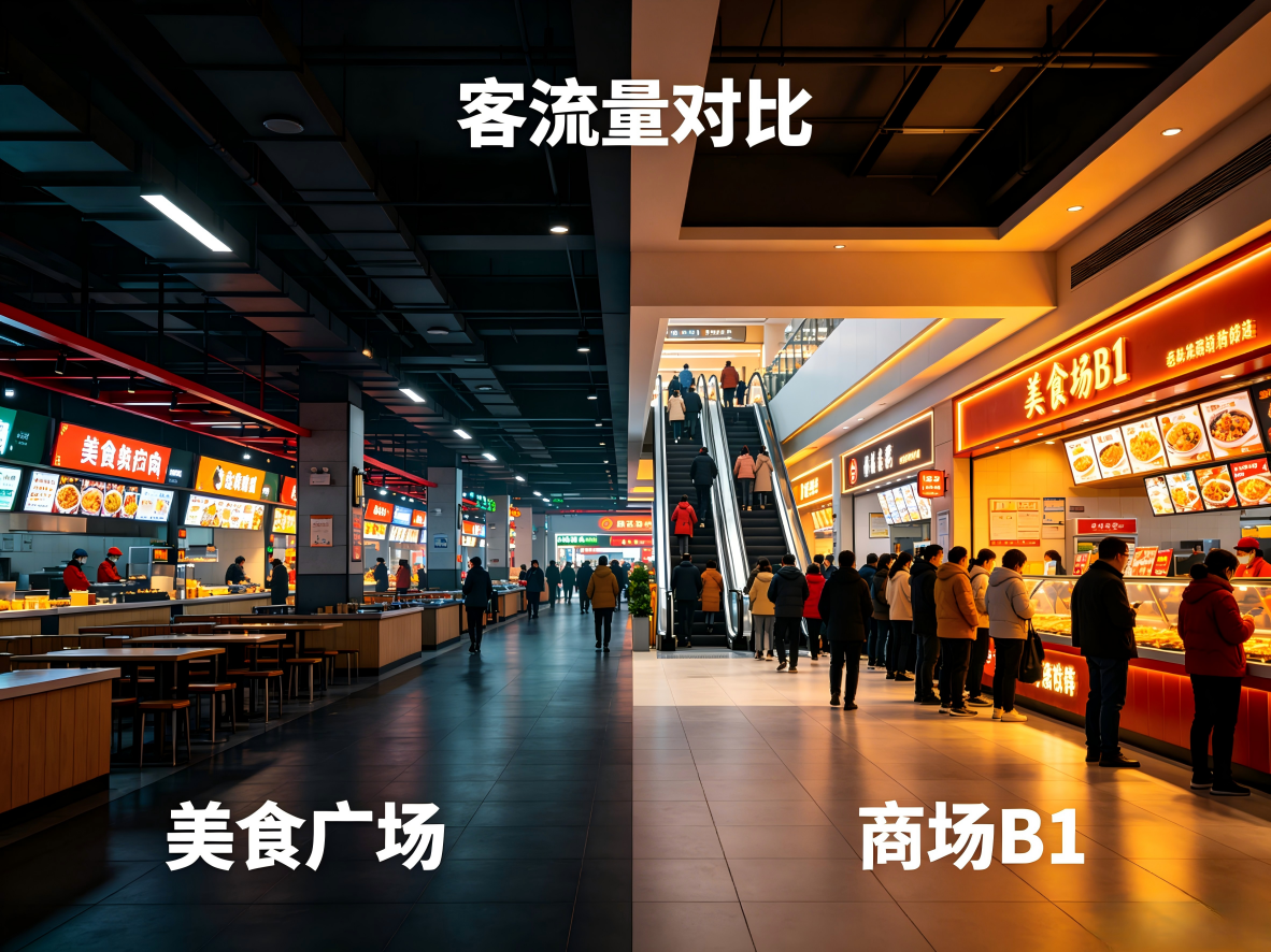 美食广场败退商场B1：一场关于