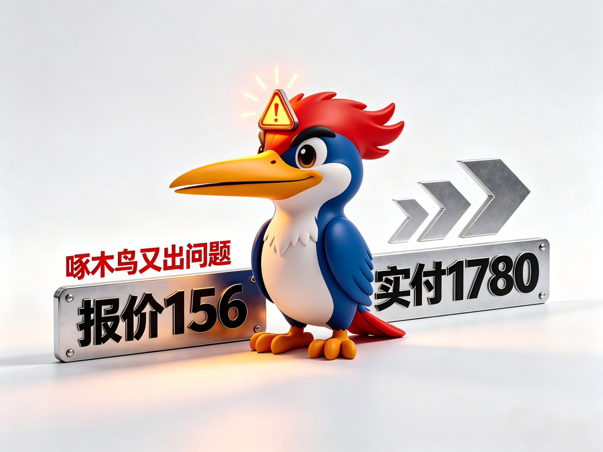 报价156元实付1780元，南昌张女士遭遇