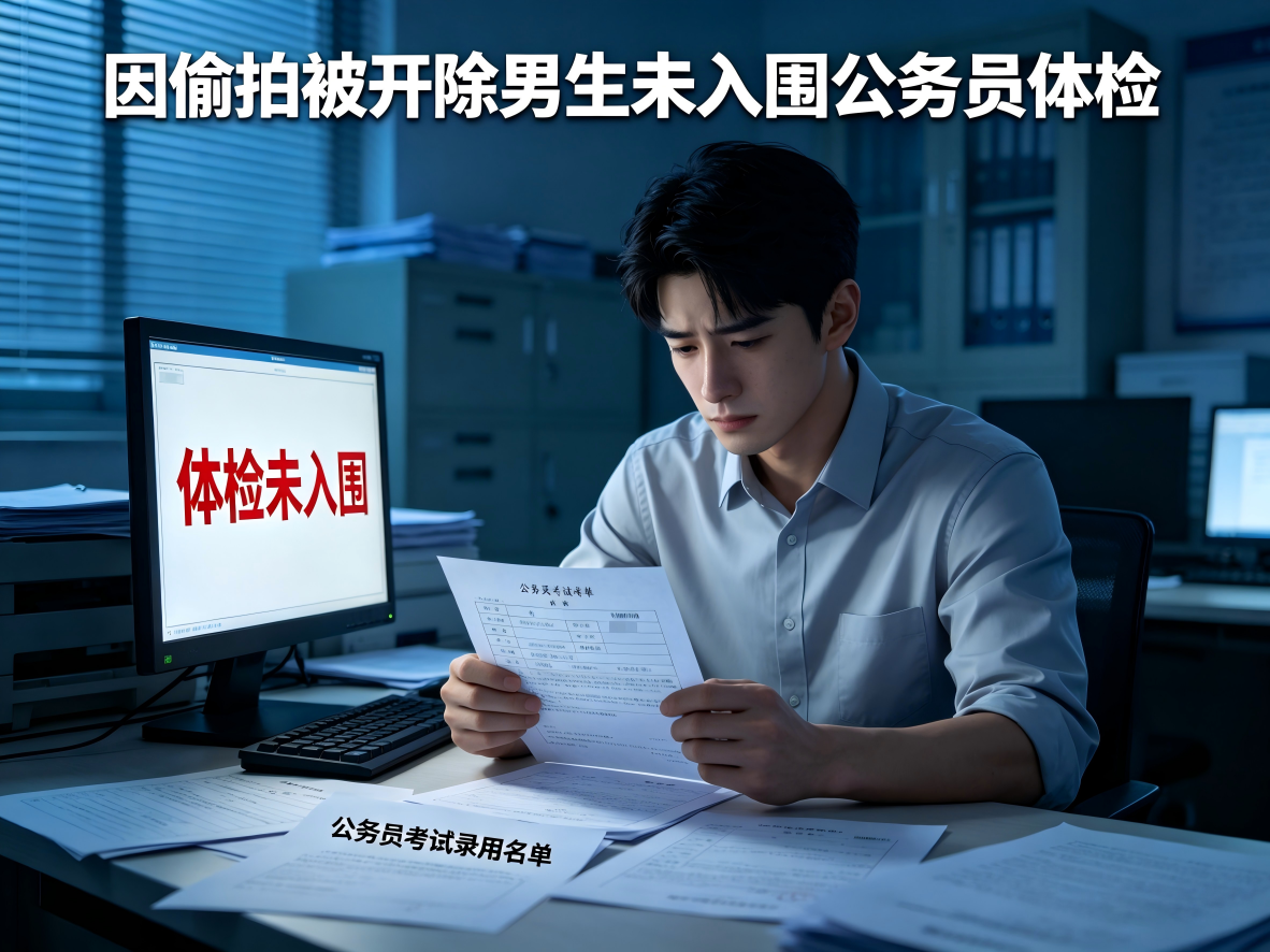偷拍被开除学籍者未入围公务员体检，彰显招录