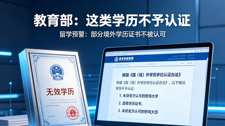 教育部明确：这类学历不予认证