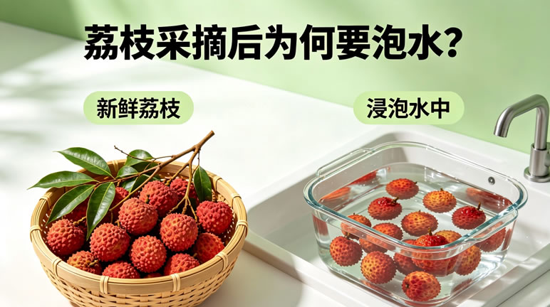 荔枝采摘后为何要泡水？果农道出保鲜